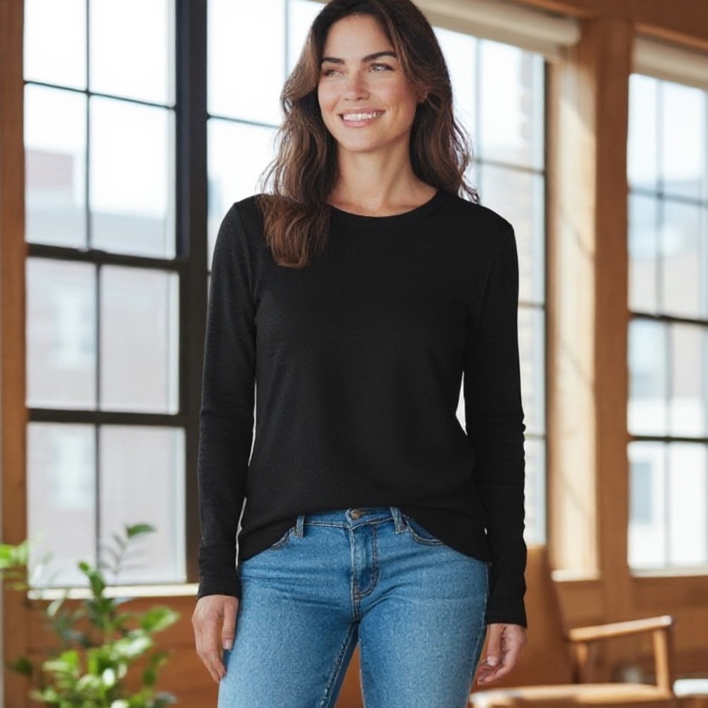 Magaschoni Textured Black Top